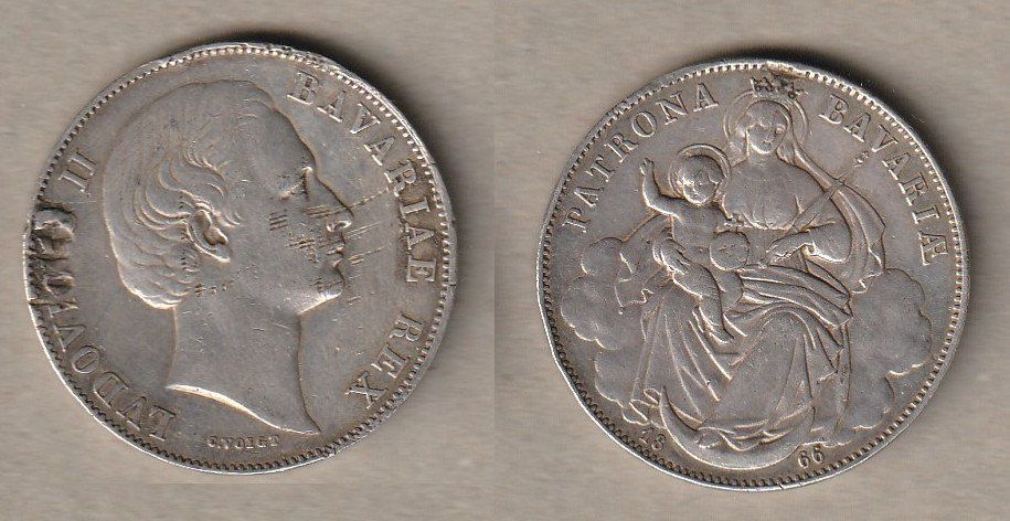 Tutti le monete: Bayern, Taler 1866 – Usato da Allschwil venduto da Coinfreak