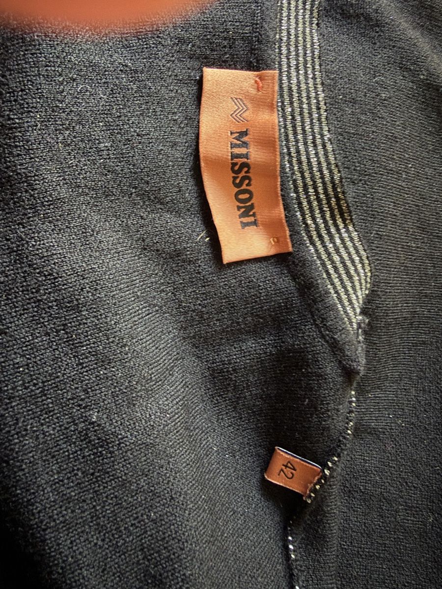 Vestiti: Missoni logo robe noir argenté IT42 – Usato da Puidoux venduto da vendange 2