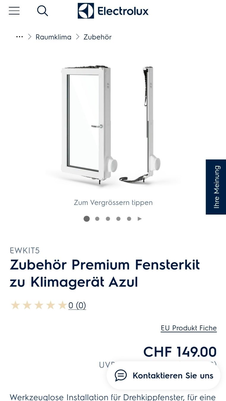 Electrolux Condizionatori: Klimagerät Electrolux Comfort 600 – Usato da Gunzgen venduto da rem_jd8h 2