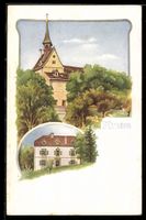 Litho St. Chrischona, Blick auf die Kirc