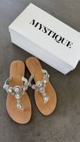 Mystique Sandalen Gr. 40 glitzernd Steine Strass Sommer Neuw