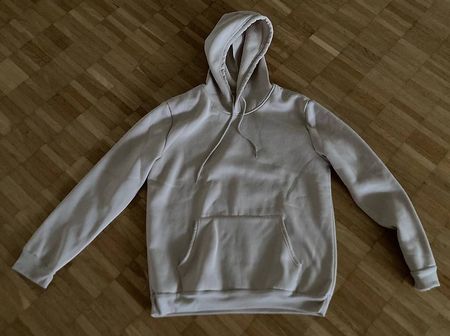 Baumwoll Hoody mit Kapuze beige Gr 168/170