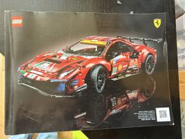 Lego Technic Ferrari 488 GTE Modell montiert rot Zustand