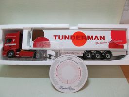 SCANIA  TOPLINE  MIT 3 ACHS  KÜHLCONTAINER  1:50  CORGI