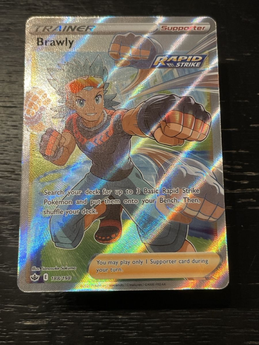 Pokémon Carte collezionabili: Trainer Brawly fullart holo chillinh reign – Usato da Hugelshofen venduto da Suimosa