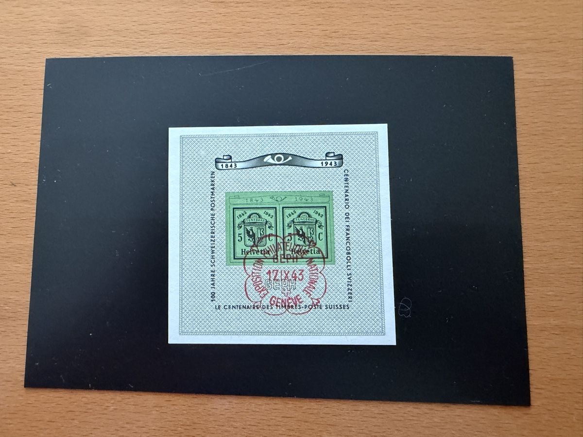 Tous les timbres: Genfer Block 17.9.1943 Genf – Neuf (Voir description) à Murgenthal par Tina_4055