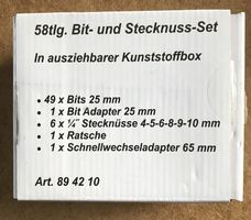 STECKNUSS-SET 58TLG. NEU & ORIGINALVERPACKT