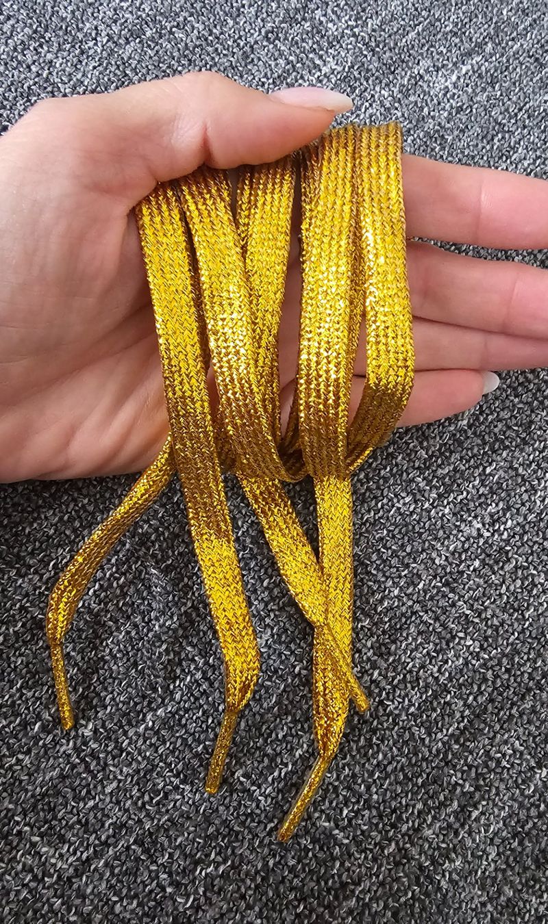 Dekobänder: Neu! Glitzer Metallic Schuhbändel 110cm – Neu und originalverpackt aus Füllinsdorf von Sunnebliemli7 1