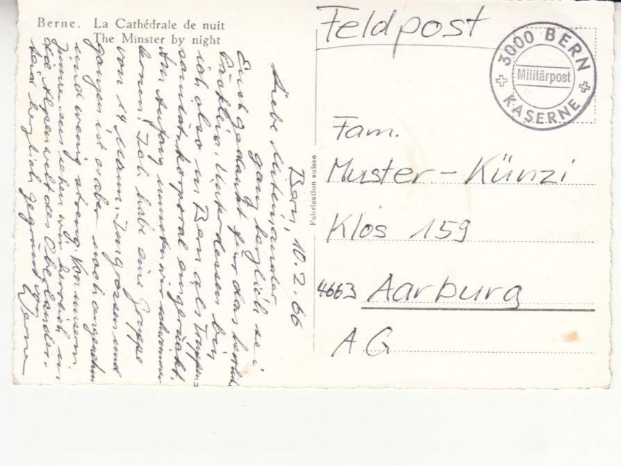 Cartoline postali: Bern 1966 – Usato da Bürglen TG venduto da StampGraf 1