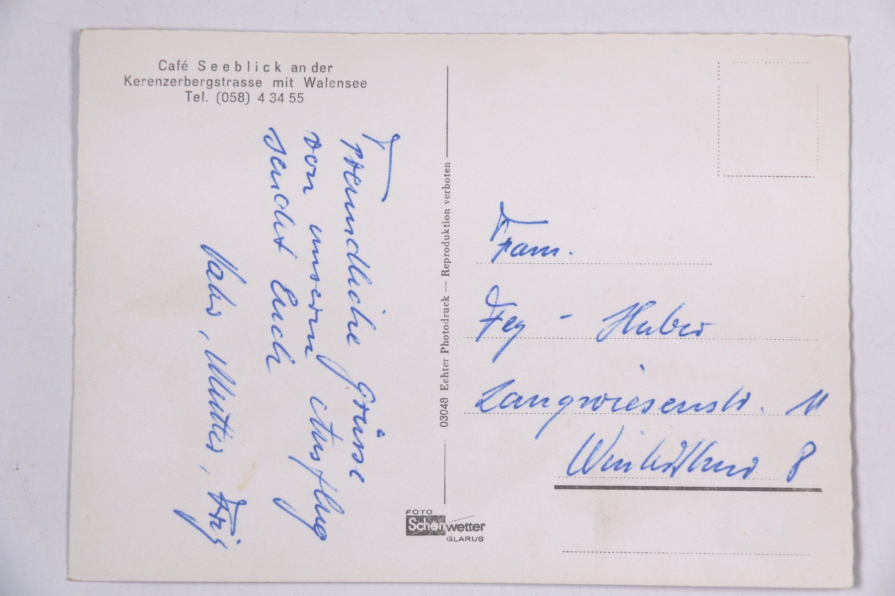 Cartoline postali: Oldtimer beim Café Seeblick an der Kerenzerbergstrasse – Usato da Hettlingen venduto da Scholi99 1