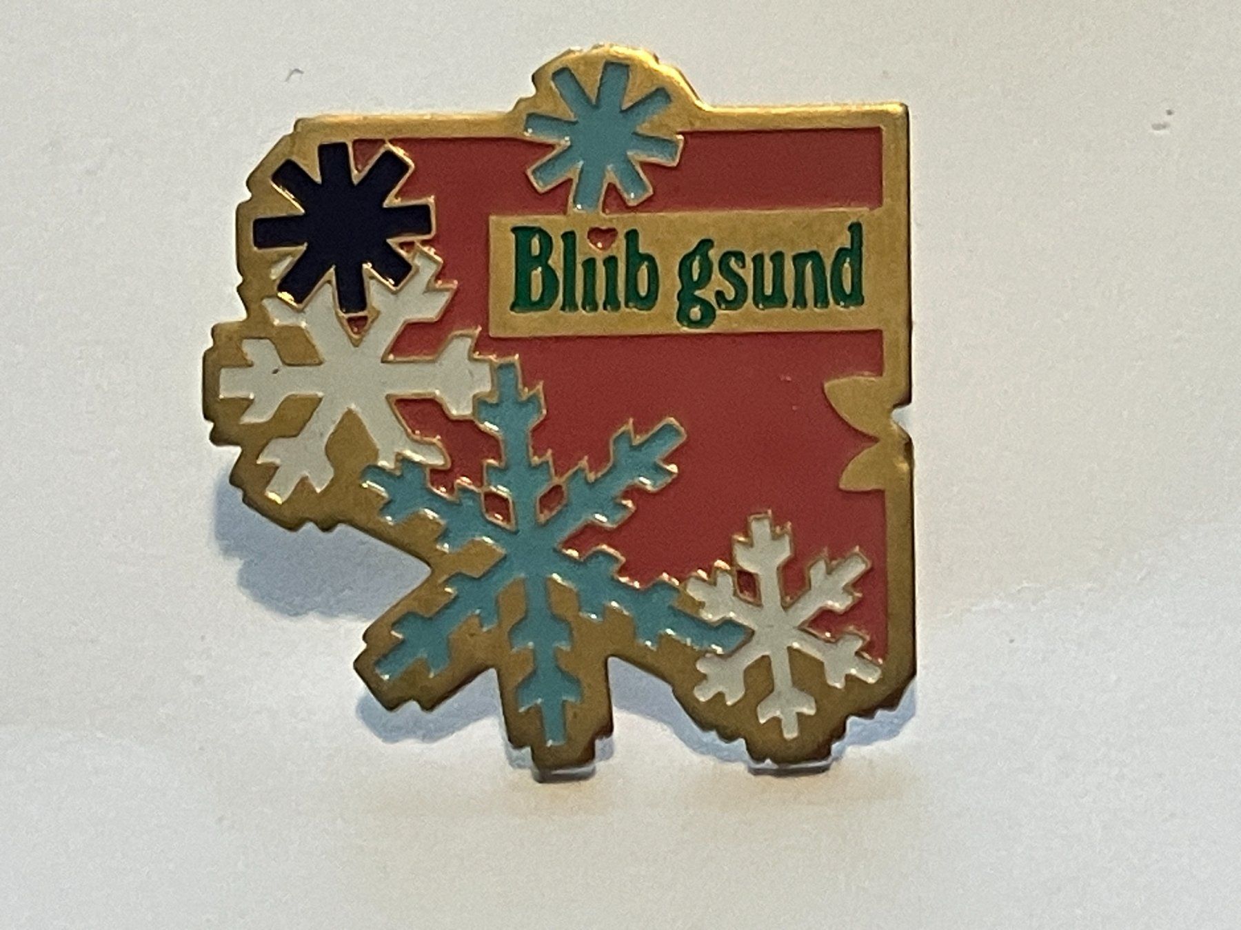 Plaquettes & Badges: 1 Pin Bliib gsund – D'occasion à Basel par djwwpp