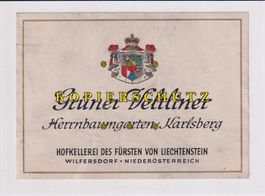 Etikette für Wein - Grüner Veltliner (Herrnbaumgarten) /bd