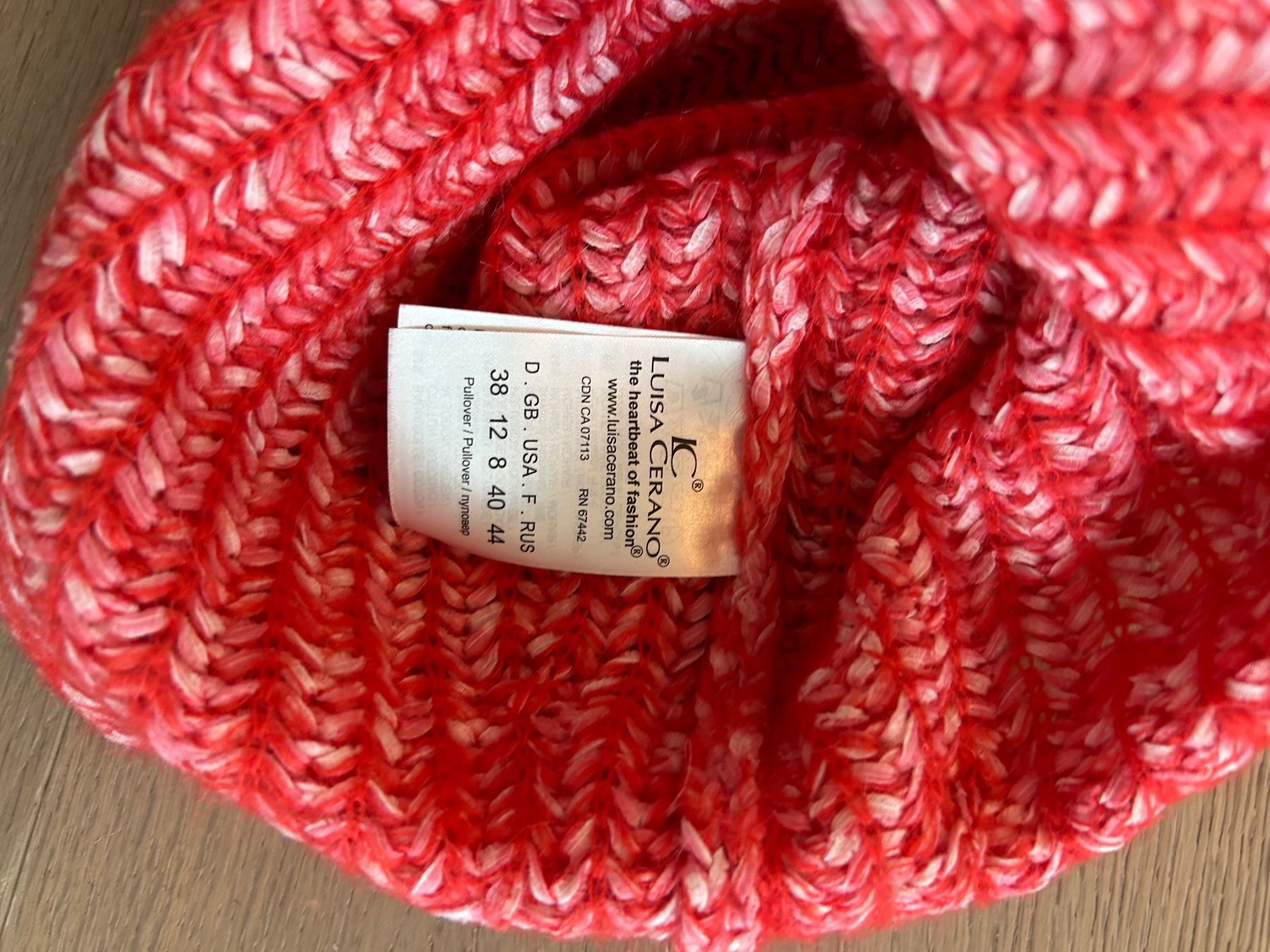 Luisa Cerano Maglioni & Felpe: Luisa Cerano Strick Pullover rot pink Gr. 38 – Usato da Zug venduto da Gibbi80 2