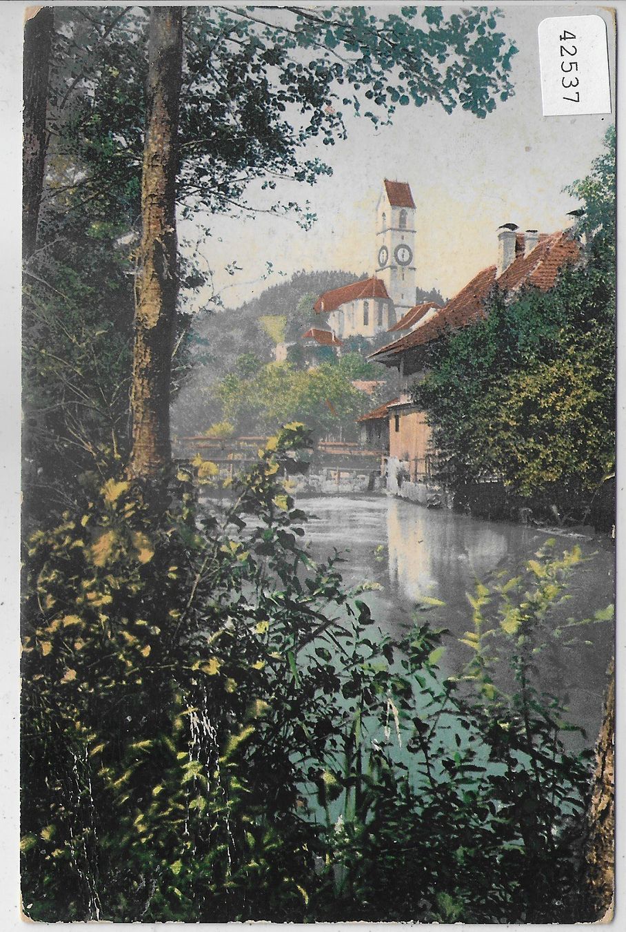 Cartes postales: Kirche - Litho – Défectueux à Ettingen par Kartenplanet