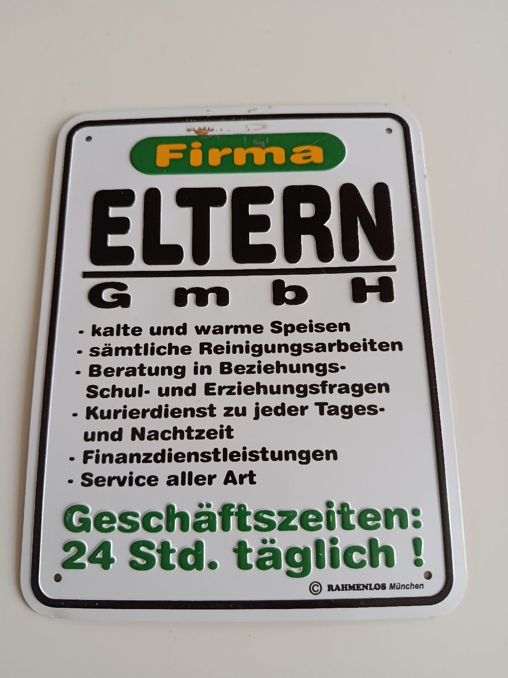 Insegne: Schild Eltern GmbH – Usato da Wattwil venduto da sunicheyenne