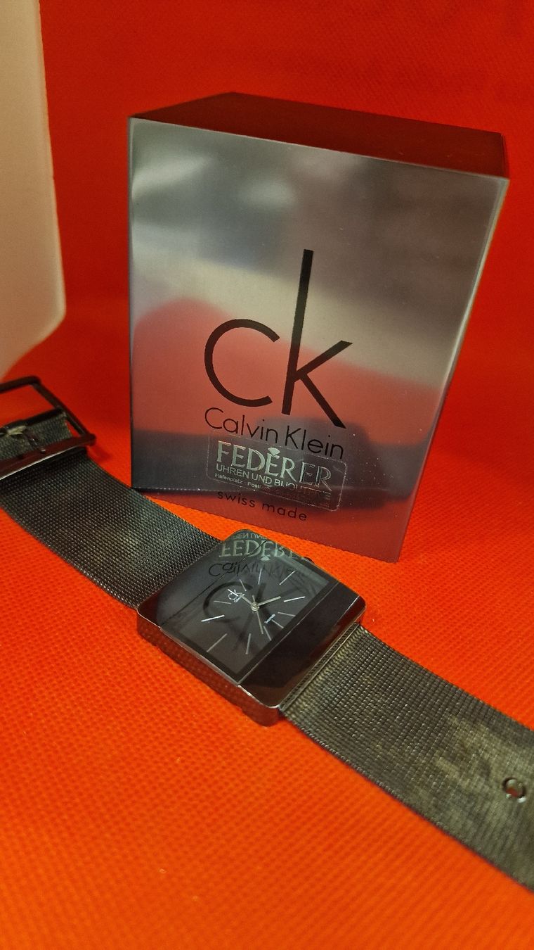 Calvin Klein Orologi: CK Calvin Klein Federer Uhr,  mit Box! Top! – Usato da Herisau venduto da Antiques.AR 1