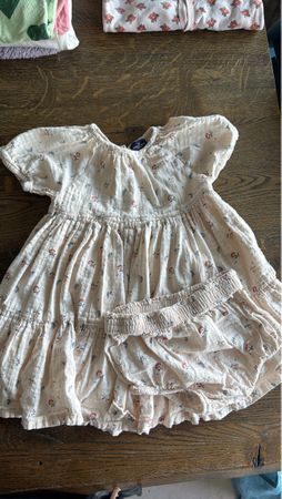 Baby Kleid mit Höschen floral 