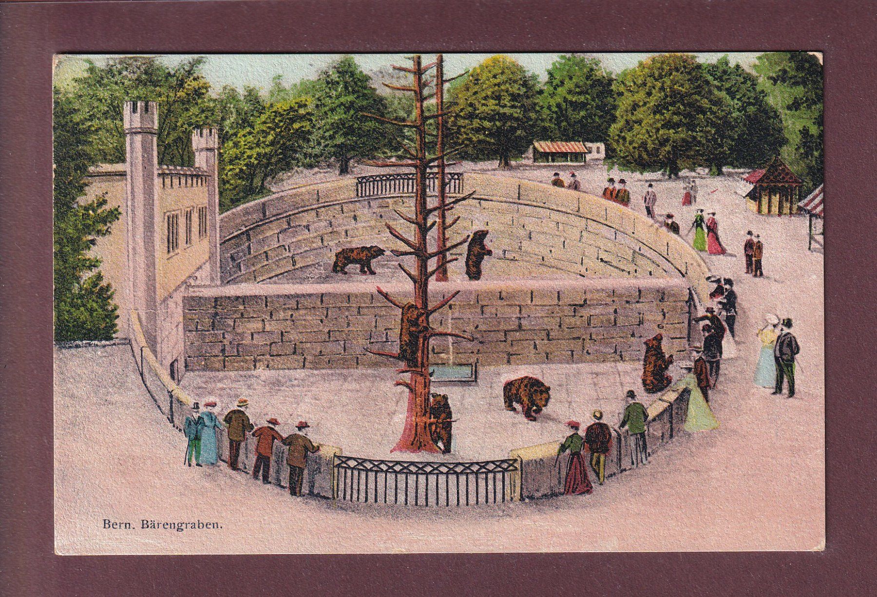 Cartoline postali: BERN - Bärengraben - 1912 – Usato da Pully venduto da nicecards