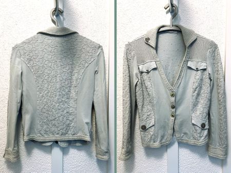 Elisa Cavaletti | Blazer Jacke | S | Silberfaden bestickt