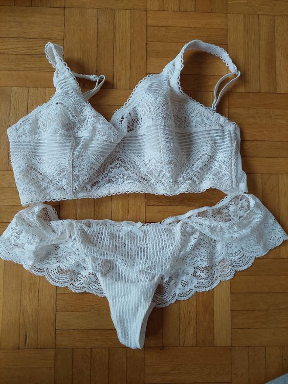 Victoria's Secret Set in Weiss (Grössen 70D und M) (Gebraucht) in ...