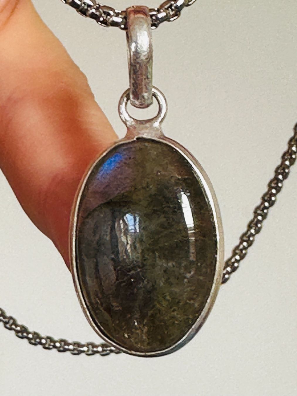 Ketten: Labradorite Gemstone Handmade Jewelry necklace – Neu und originalverpackt aus Genève von AGBERG 9