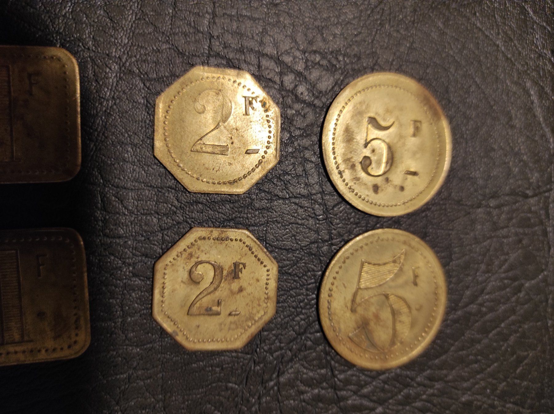 Medaglie: 4 Jetons de 0,5-1-2-5 francs – Usato da Couvet venduto da lulul 1