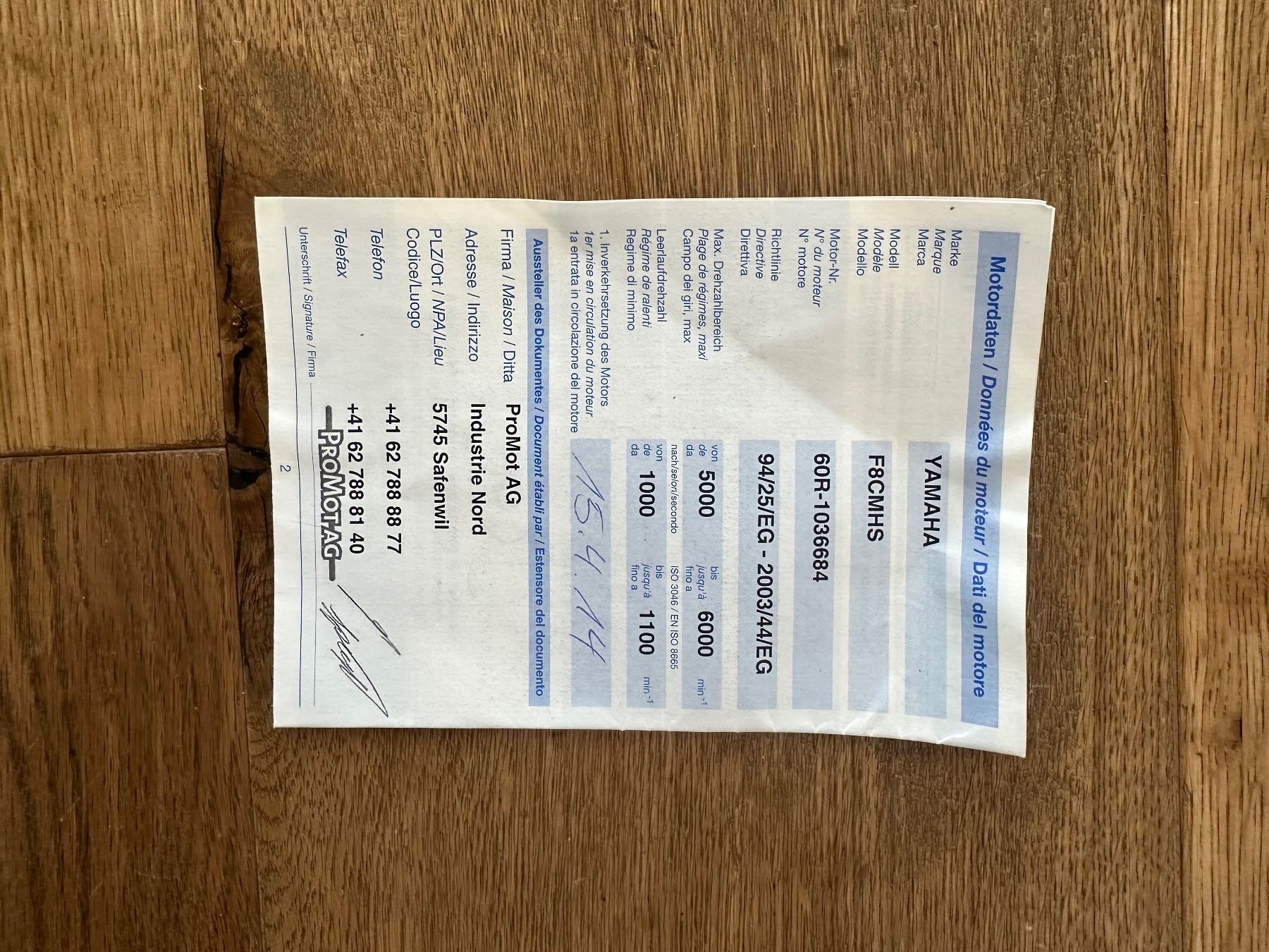 Yamaha Motori: Yamaha 8ps Motor – Nuovo (secondo la descrizione) da Eschenbach SG venduto da anbue79 2
