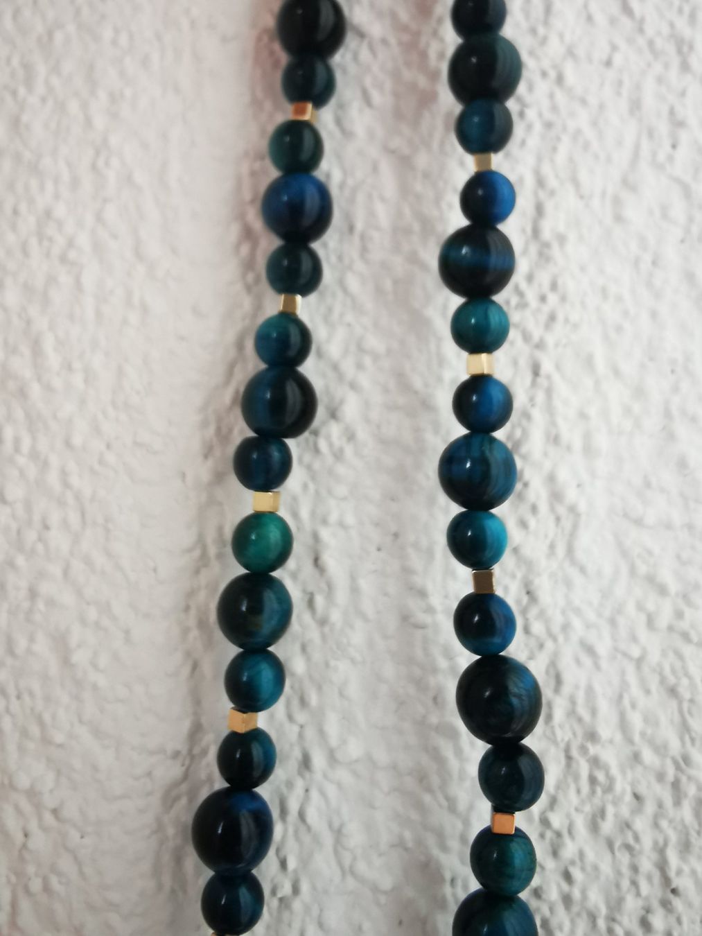 Catenine: Halskette mit blauen Tigerauge-Perlen – Nuovo (secondo la descrizione) da Niedergösgen venduto da lil_s6k8 2