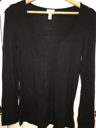 ALBA MODA Langarmshirt, Gr. 34, schwarz