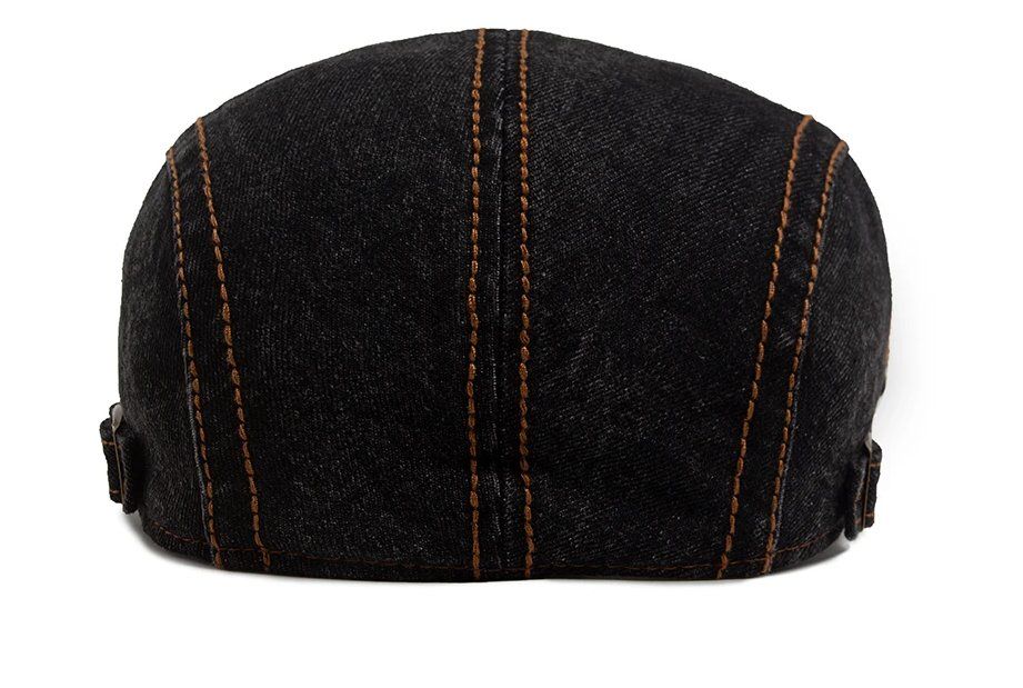 Hüte, Mützen & Caps: Denim Baskenmütze Patchwork Black Retro-Stil - Béret jeans – Neu und originalverpackt aus Lausanne von FASHION-WORLD-SHOP 2
