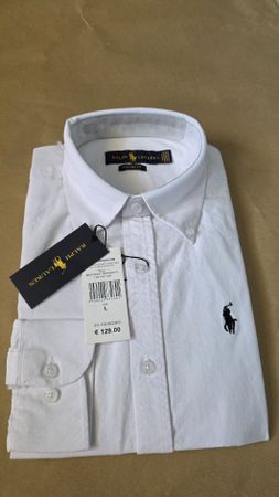 orginal Ralph Lauren Hemd Weiss Grösse L Neu mit Etikett 
