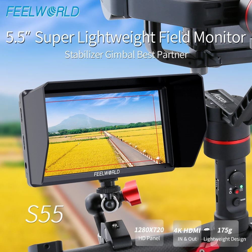 Monitor: Feelworld S55 4K Kamera-Feldmonitor – Nuovo e nell'imballaggio originale da Malans GR venduto da BUYBEST-Schweiz 1
