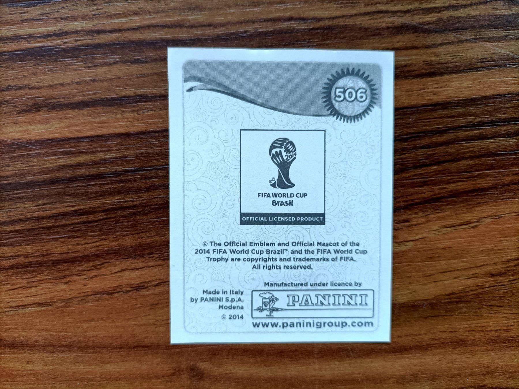 Panini Carte collezionabili: WM 2014 Nr. 506 – Nuovo (secondo la descrizione) da Hittnau venduto da stamps_and_coins 1