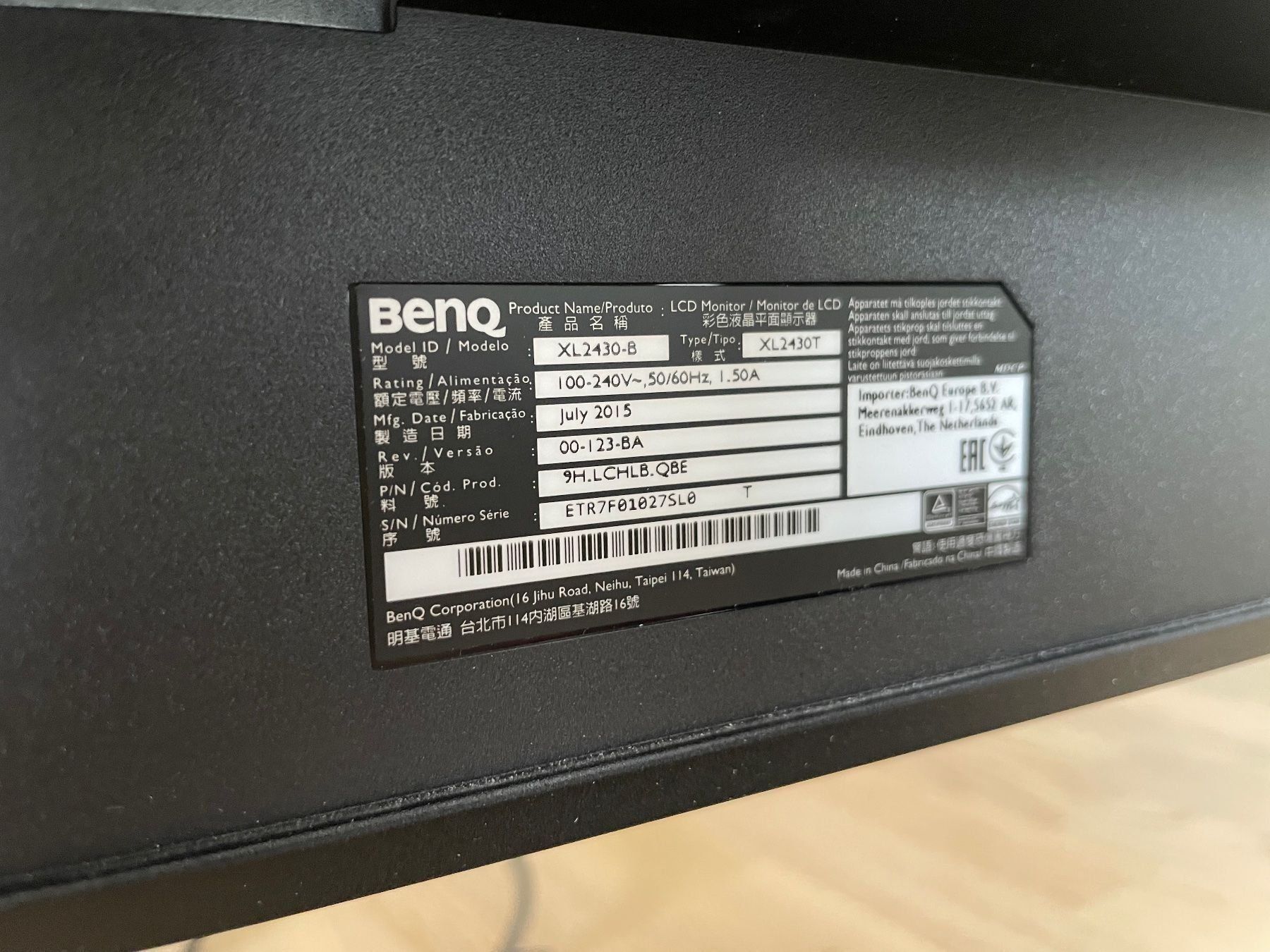 Monitor: Benq Zowie XL2430-B – Usato da Embrach venduto da MrKirin 4