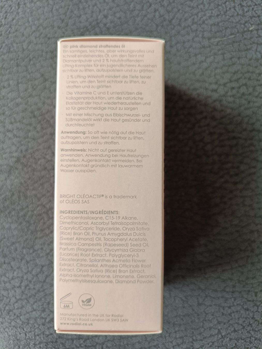 Cura del viso: Lifting Oil Pink Diamond Rodial – Nuovo e nell'imballaggio originale da Jaberg venduto da urig17. 1
