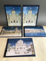 Karte Karten Blankokarten historische Gebäude Solothurn 5 St