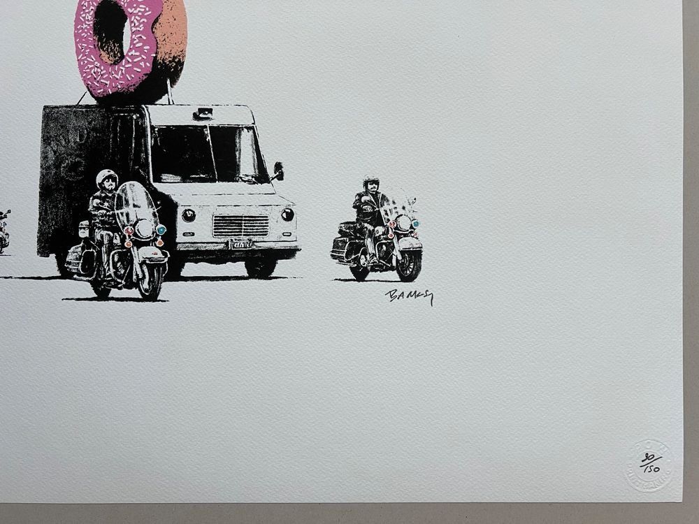 Poster & Bilder: BANKSY « Donuts » XL VERSION 30/150 – Gebraucht aus Staufen von saerdna81 1