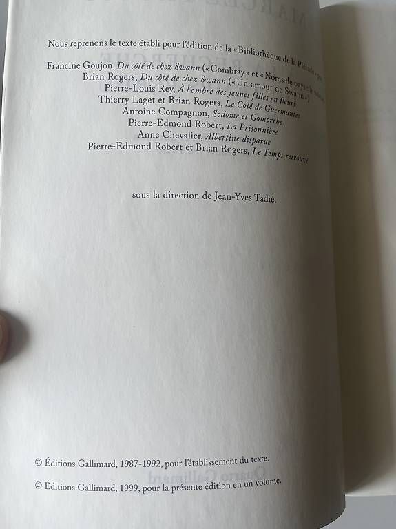 Libri: Marcel Proust: À la recherche du temps perdu – Nuovo e nell'imballaggio originale da Zürich venduto da audn 2
