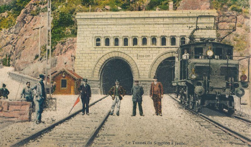 Cartoline postali: Iselle - Simplontunnel belebt – Usato da Emmenbrücke venduto da teestube