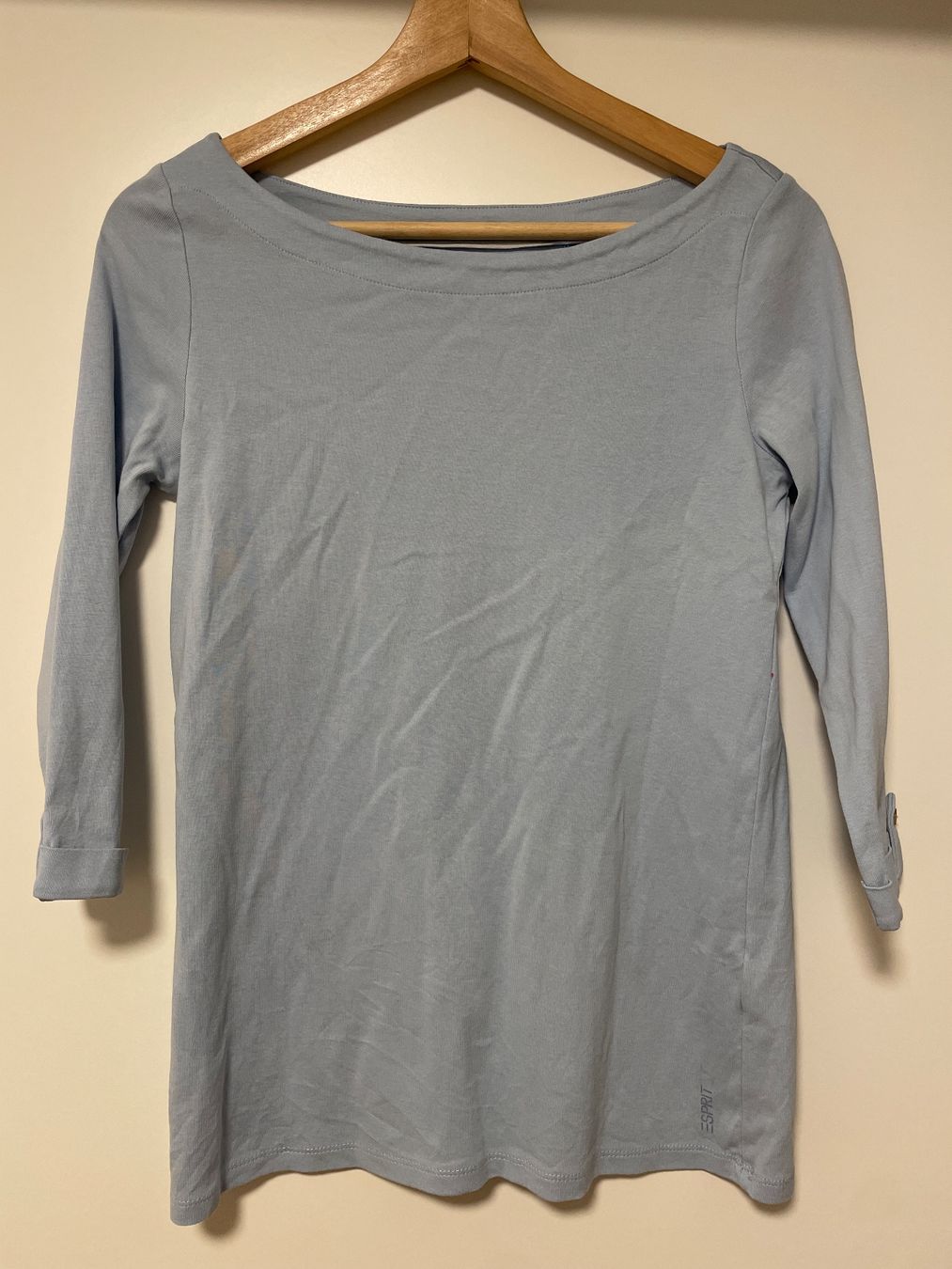 Esprit Camicette: Esprit Bluse, hellblau, 3/4 Ärmel, Gr. M – Usato da Riedt b. Erlen venduto da f.brown