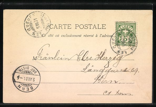 Cartes postales: Le Locle, Les Queues, Restaurant de Queu – D'occasion à Berlin par bartko-reher 1