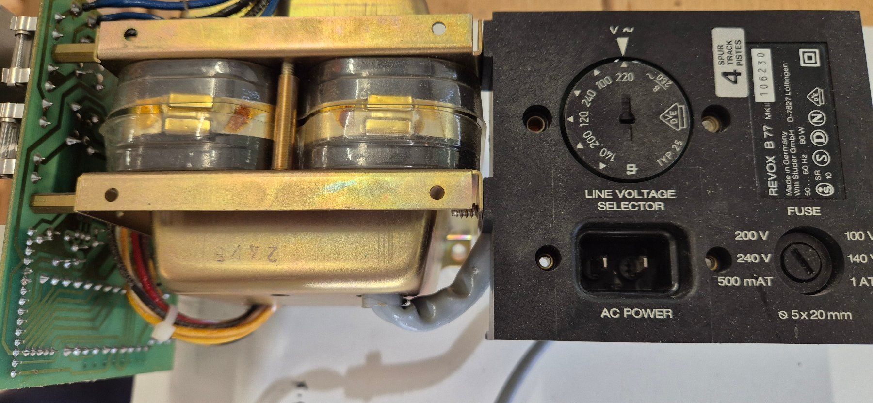 Revox Apparecchi a nastro: Studer Revox B77 Netzteil – Usato da Oberkirch LU venduto da FrankH72