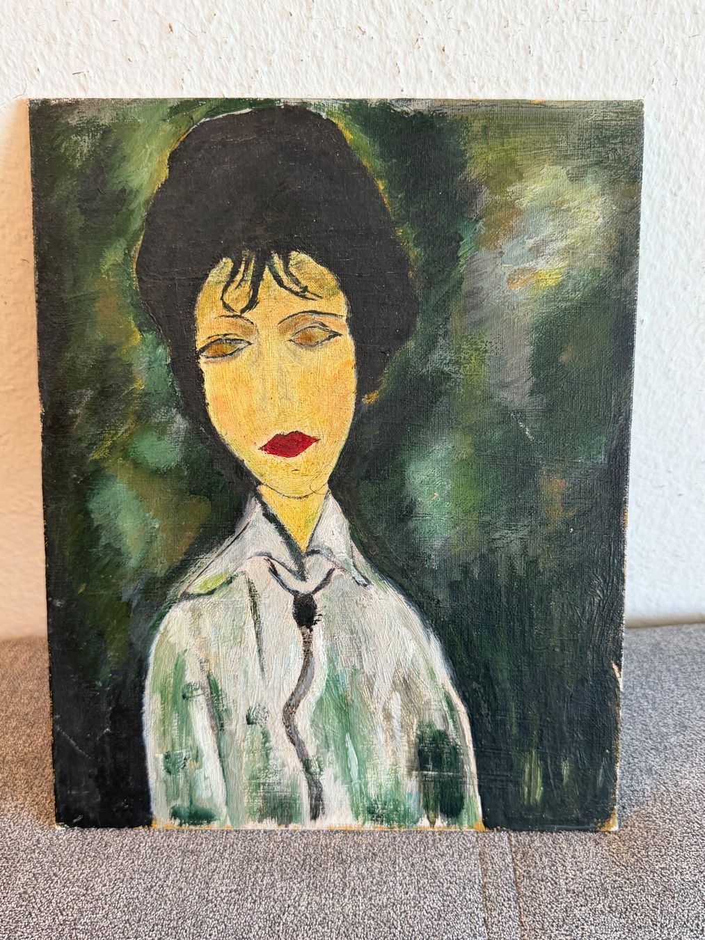 Gemälde: Porträtmalerei Frau Expressionismus Kunst – Gebraucht aus Basel von PAUL_ART 1