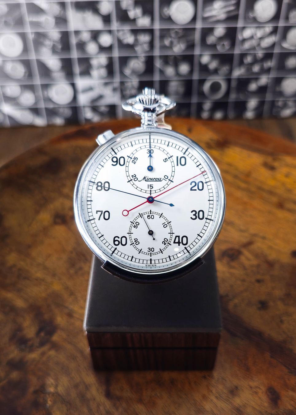 Minerva Uhren: Minerva Rattrappe-Chronometer, Sammlerstück – Gebraucht aus Lugano von R.Riccardo 1