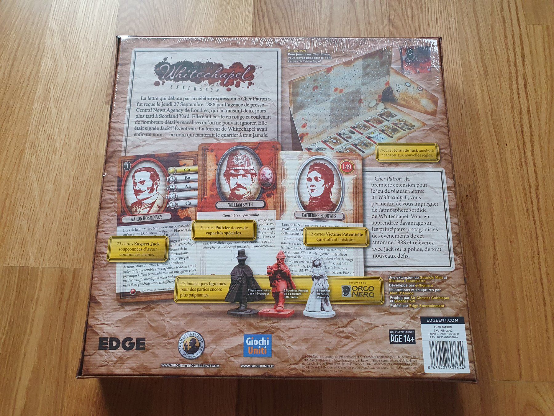Spiele: Lettres de Whitechapel - Extension Cher Patron – Neu und originalverpackt aus Puidoux von Svreber 1