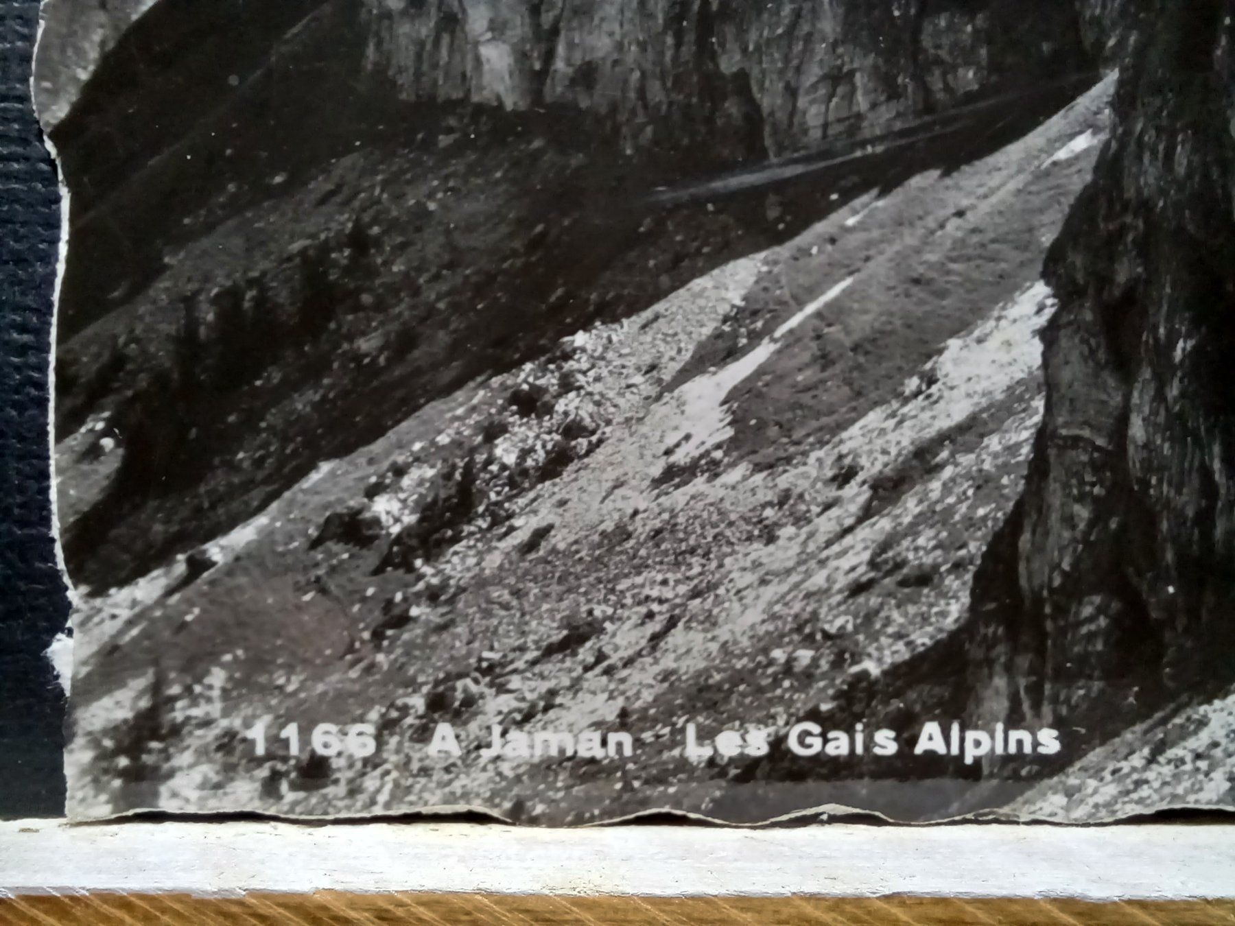 Ansichtskarten: No.1166, A Jaman "Les Gais Alpins" – Gebraucht aus Aarau Rohr von mgvw 1