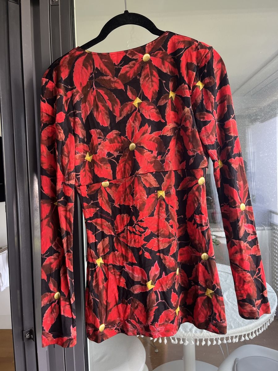Roberto Cavalli Camicette: Rotes Roberto Cavalli Top, Gr. 40 – Usato da Zürich venduto da ana.vla 3