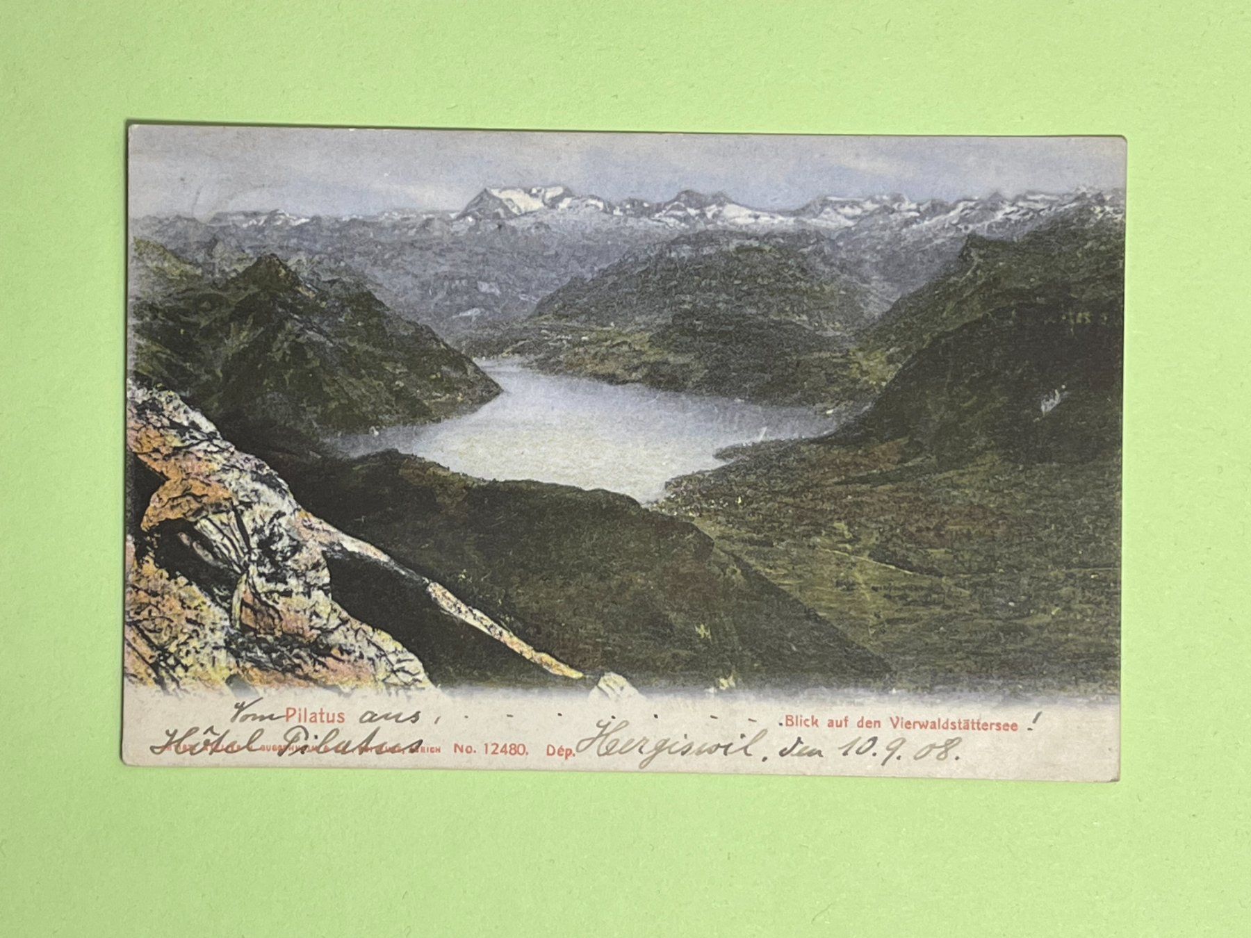 Ansichtskarten: Pilatus - Hergiswil – Gebraucht aus Steg VS von danwer74