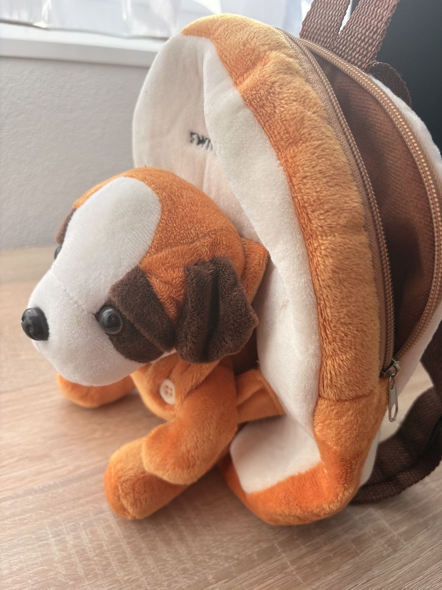 Kindertaschen: Kinderrucksack Plüsch Hund St. Bernhard – Gebraucht aus Bitsch von whoelse. 1
