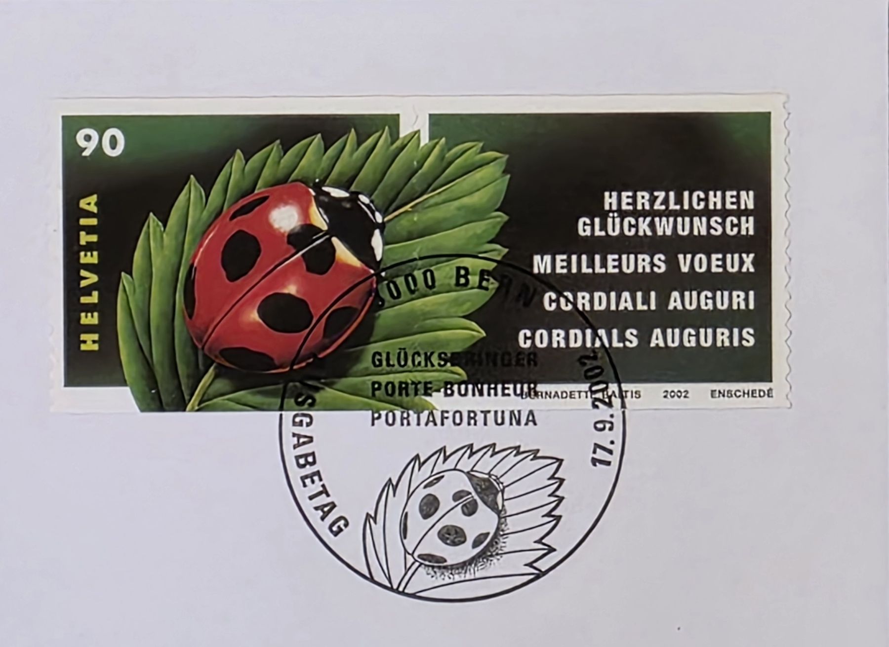 Tutti i francobolli: First Day FDC 2002 Coccinelle – Usato da Rohrbach venduto da lod_m58r 1